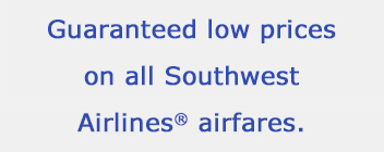 Guaranteed low prices on all Southwest Airlines airfares.